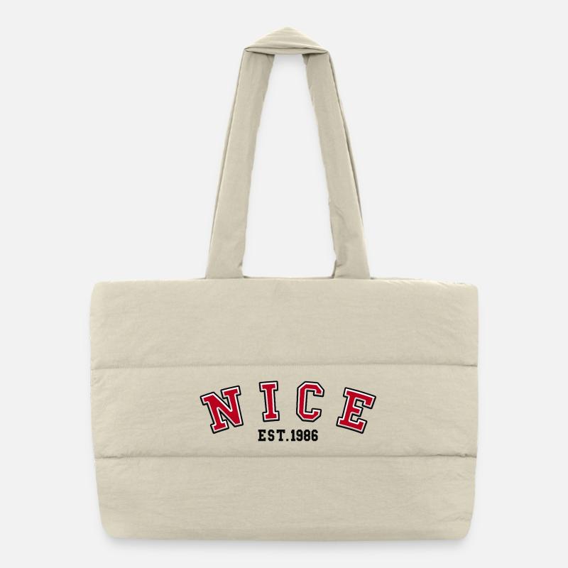 Nice, gegründet 1986 Puffer-Einkaufstasche