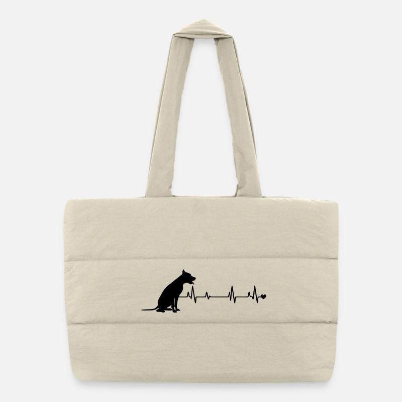 Dog - Puffer Shopping Bag - natural