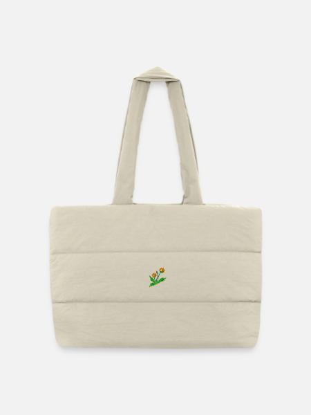 Dandelion - Gesteppte Shopping Bag - Naturweiß