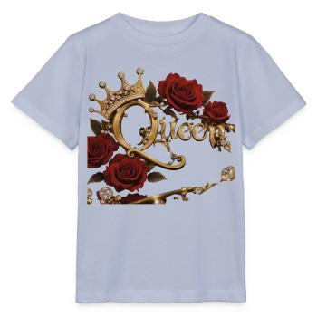 Queen Crown Roses Gold - Stanley/Stella Kinder T-Shirt MINI CREATOR  - Lavendel-Violett - Vorne - Braiden (125cm)