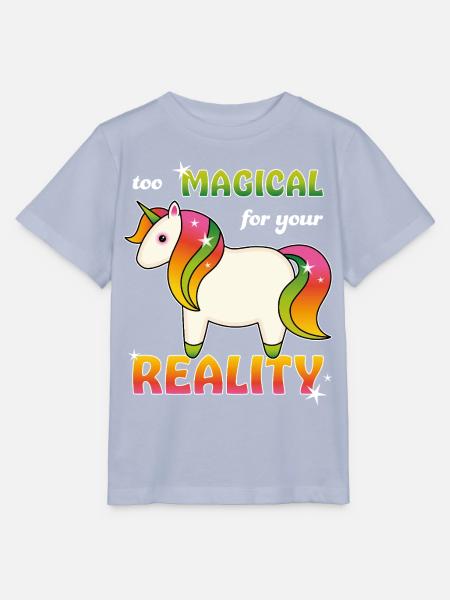 Regenbogen Einhorn - Stanley/Stella Kinder T-Shirt MINI CREATOR  - Lavendel-Violett