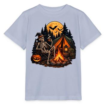 Skelett Camping: Gemütlich bis in die Knochen! - Stanley/Stella Kinder T-Shirt MINI CREATOR  - Lavendel-Violett - Vorne - Braiden (125cm)
