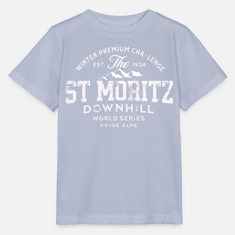 St Moritz downhill world series 1934 - T-shirt bio MINI CREATOR Stanley/Stella Enfant - lavande-violet