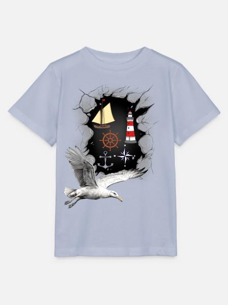 Nordsee Leuchturm Leuchtürme Möwen maritim Schiff - Stanley/Stella Kinder T-Shirt MINI CREATOR - Lavendel-Violett