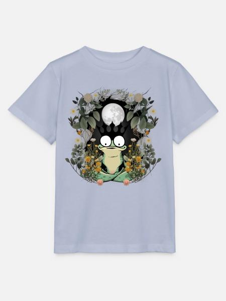 Frosch Frösche Märchen Märchenfigur - Stanley/Stella Kinder T-Shirt MINI CREATOR - Lavendel-Violett