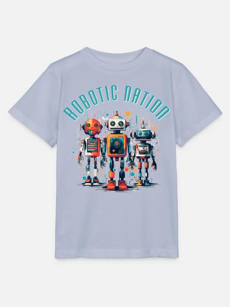Roboter-Nation 2 - Stanley/Stella Kinder T-Shirt MINI CREATOR - Lavendel-Violett