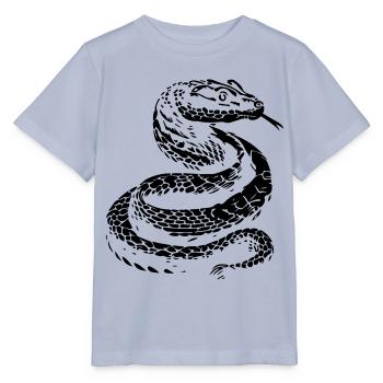 Schlange Silhouette - Stanley/Stella Kinder T-Shirt MINI CREATOR  - Lavendel-Violett - Vorne - Braiden (125cm)