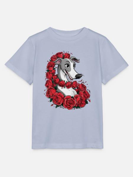 Süßer Windhund mit hübschen Rosen - Stanley/Stella Kinder T-Shirt MINI CREATOR  - Lavendel-Violett