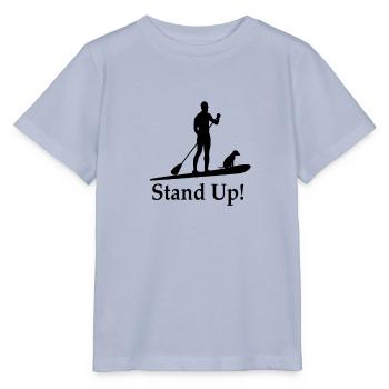 standup paddeln - Stanley/Stella Kinder T-Shirt MINI CREATOR  - Lavendel-Violett - Vorne - Braiden (125cm)