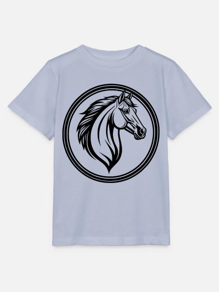 Pferdekopf Emblem - Stanley/Stella Kinder T-Shirt MINI CREATOR  - Lavendel-Violett