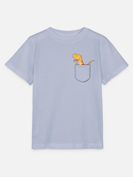 T-Rex in der Brusttasche - Dino in der Tasche - Stanley/Stella Kinder T-Shirt MINI CREATOR  - Lavendel-Violett
