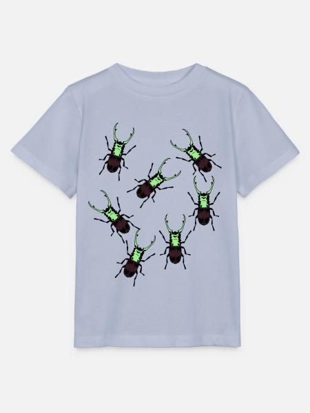 Hirschkäfer mit Geweih Phobie Insekt Insekten - Stanley/Stella Kinder T-Shirt MINI CREATOR - Lavendel-Violett