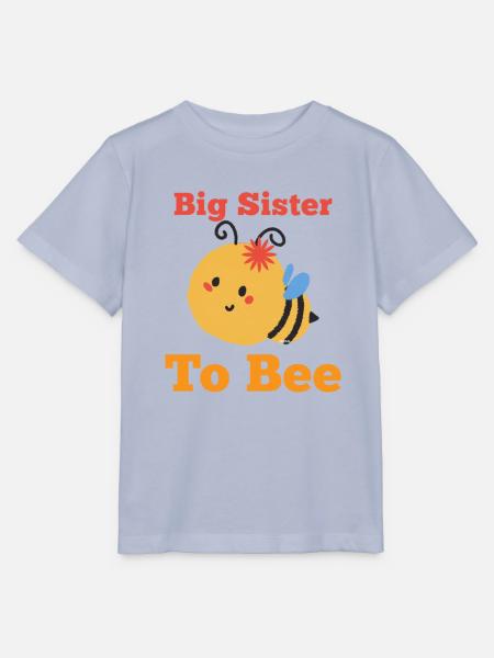 Große Schwester Big Sister to Bee Biene - Stanley/Stella Kinder T-Shirt MINI CREATOR  - Lavendel-Violett