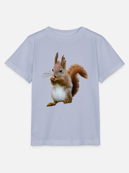 Eichhörnchen mit Nuss, Natürlich - Stanley/Stella Kinder T-Shirt MINI CREATOR - Lavendel-Violett