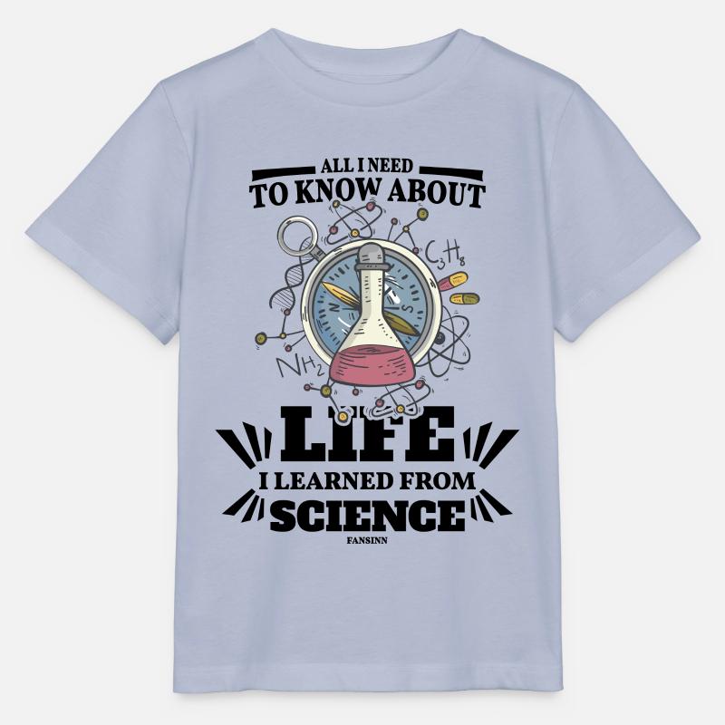 All I Need To Know About Life I Learned From Scien - Stanley/Stella Kinder T-Shirt MINI CREATOR - Lavendel-Violett