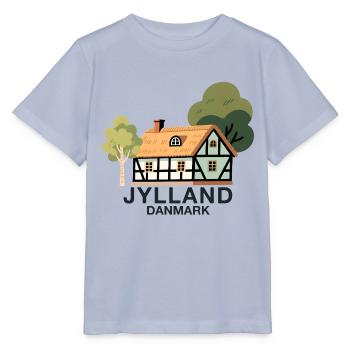 Juetland Fachwerkhaus mit baeumen - Stanley/Stella Kinder T-Shirt MINI CREATOR  - Lavendel-Violett - Vorne - Braiden (125cm)