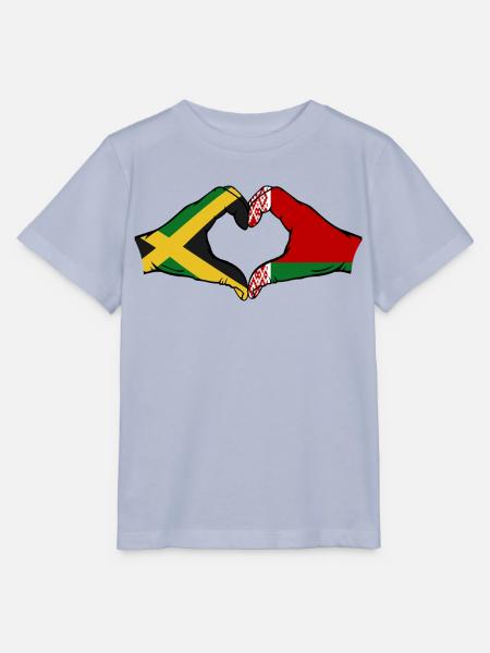 Jamaika Belarus Hände Herzform - Stanley/Stella Kinder T-Shirt MINI CREATOR - Lavendel-Violett