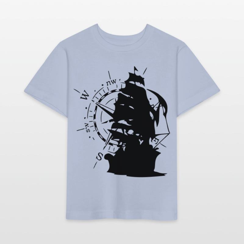 WindRose mit Segelschiff | Freizeimode Bstyled Stanley/Stella Kinder T-Shirt MINI CREATOR 