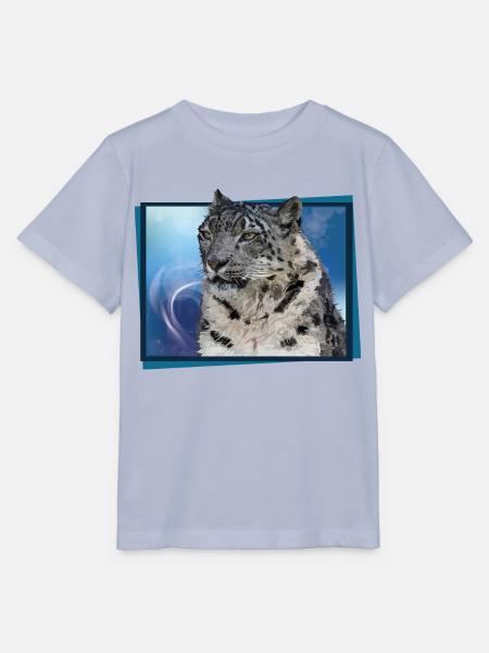 Schneeleopard - Stanley/Stella Kinder T-Shirt MINI CREATOR - Lavendel-Violett
