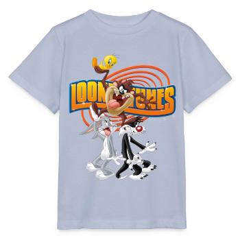 Looney Tunes Bugs Taz Tweety Sylvester - Stanley/Stella MINI CREATOR Kids’ T-Shirt - lavender-violet - Front - Braiden (125cm)
