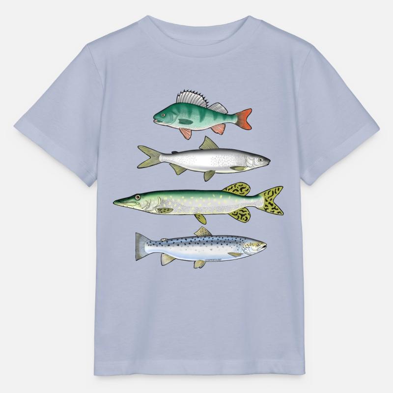 FOUR FISH - Barsch-, Felchen-, Hecht- und Forellenprodukte - Stanley/Stella Kinder T-Shirt MINI CREATOR  - Lavendel-Violett
