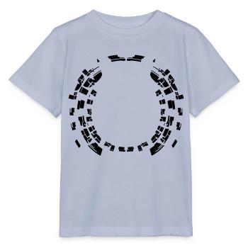 Kreis Muster Rund Rahmen Umrandung - Stanley/Stella Kinder T-Shirt MINI CREATOR  - Lavendel-Violett - Vorne - Braiden (125cm)