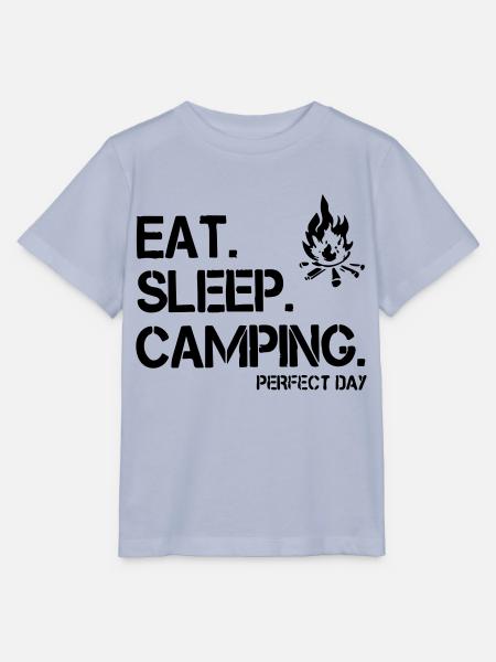 Essen, Schlafen, Camping - Stanley/Stella Kinder T-Shirt MINI CREATOR  - Lavendel-Violett