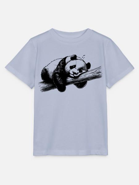 Müder Panda - Stanley/Stella Kinder T-Shirt MINI CREATOR - Lavendel-Violett