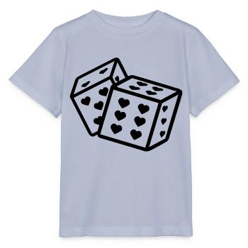 Dice with Heart Heart Dice Player - Stanley/Stella MINI CREATOR Kids’ T-Shirt - lavender-violet - Front - Braiden (125cm)