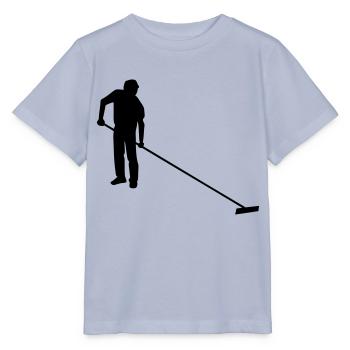 salt worker drawing of saunier salt marsh worker - Stanley/Stella MINI CREATOR Kids’ T-Shirt - lavender-violet - Front - Braiden (125cm)