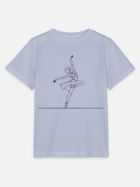 Balletttänzerin - Art Line - Stanley/Stella Kinder T-Shirt MINI CREATOR  - Lavendel-Violett