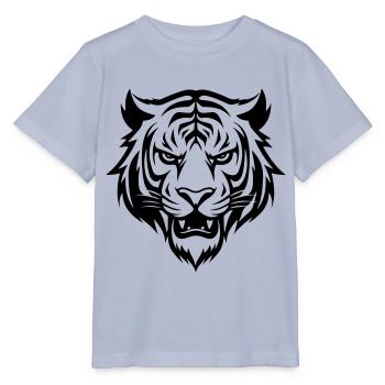Tiger Kopf - Stanley/Stella Kinder T-Shirt MINI CREATOR  - Lavendel-Violett - Vorne - Braiden (125cm)