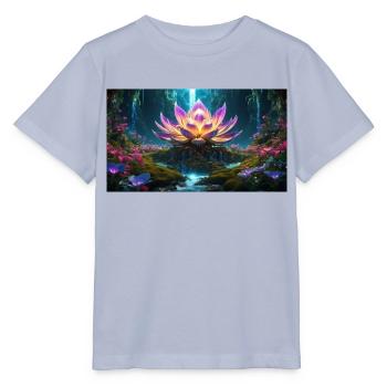 Lotus Blossom - Stanley/Stella MINI CREATOR Kids’ T-Shirt - lavender-violet - Front - Braiden (125cm)