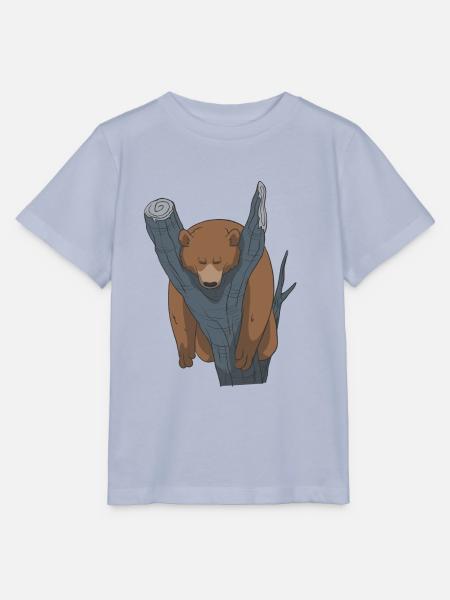 Schlafender Bär Geschenk Idee - Stanley/Stella Kinder T-Shirt MINI CREATOR - Lavendel-Violett