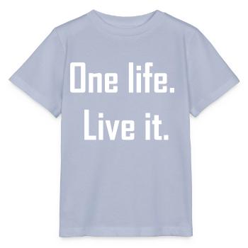 One life live it - Your heart beats for adventure - Stanley/Stella MINI CREATOR Kids’ T-Shirt - lavender-violet - Front - Braiden (125cm)