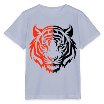 Tiger Kopf - Stanley/Stella Kinder T-Shirt MINI CREATOR  - Lavendel-Violett - Vorne - Braiden (125cm)