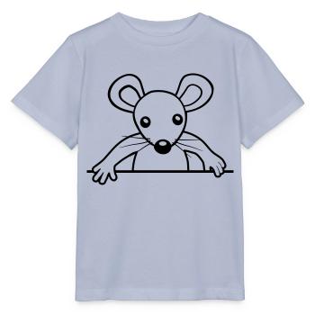 Cute behind the wall - Stanley/Stella MINI CREATOR Kids’ T-Shirt - lavender-violet - Front - Braiden (125cm)