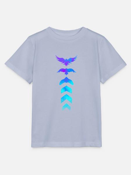 Evolution Silhouette Vogel - Stanley/Stella Kinder T-Shirt MINI CREATOR - Lavendel-Violett