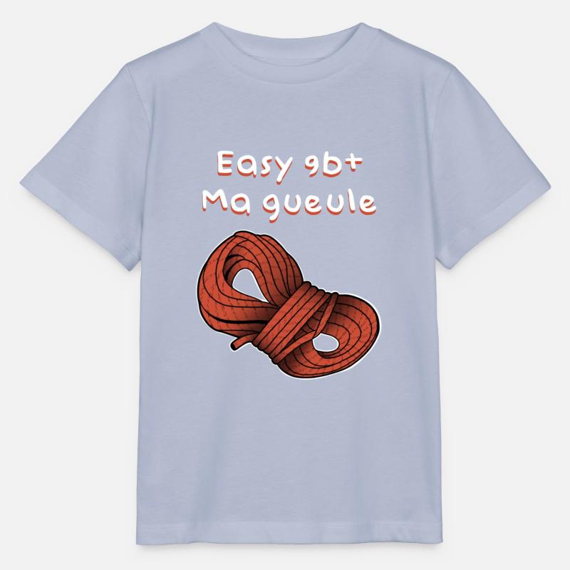 Grimpeur & grimpeuse easy 9b+ ma gueule ! - T-shirt bio MINI CREATOR Stanley/Stella Enfant - lavande-violet