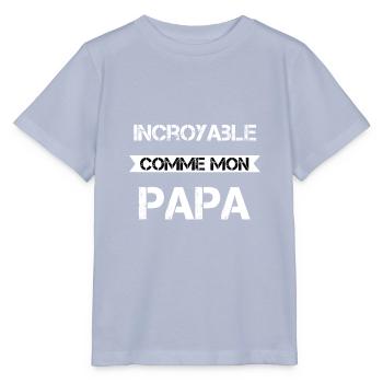 Incroyable comme mon papa - T-shirt bio MINI CREATOR Stanley/Stella Enfant - lavande-violet - Devant - Braiden (125cm)