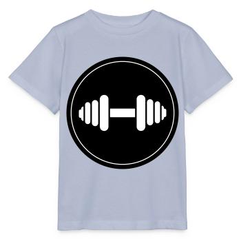 Hantel gewichte icon - Stanley/Stella Kinder T-Shirt MINI CREATOR  - Lavendel-Violett - Vorne - Braiden (125cm)