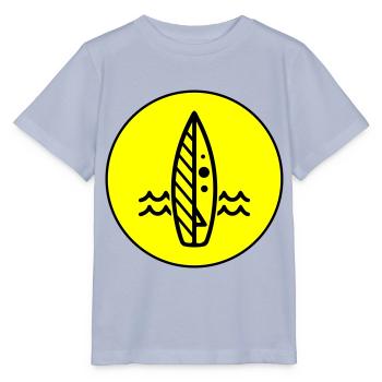 Surfboard icon icon - Stanley/Stella MINI CREATOR Kids’ T-Shirt - lavender-violet - Front - Braiden (125cm)