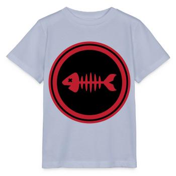 Fish Symbol Bone Bones - Stanley/Stella MINI CREATOR Kids’ T-Shirt - lavender-violet - Front - Braiden (125cm)