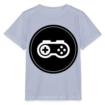 Gamepad Symbol Gamer Kreis - Stanley/Stella Kinder T-Shirt MINI CREATOR  - Lavendel-Violett - Vorne - Braiden (125cm)