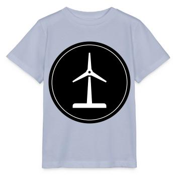 Wind turbine silhouette - Stanley/Stella MINI CREATOR Kids’ T-Shirt - lavender-violet - Front - Braiden (125cm)