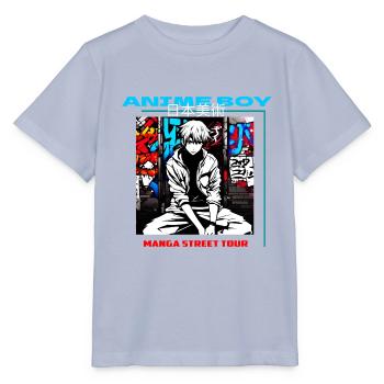 Manga Anime Shirts - Stanley/Stella Kinder T-Shirt MINI CREATOR  - Lavendel-Violett - Vorne - Braiden (125cm)