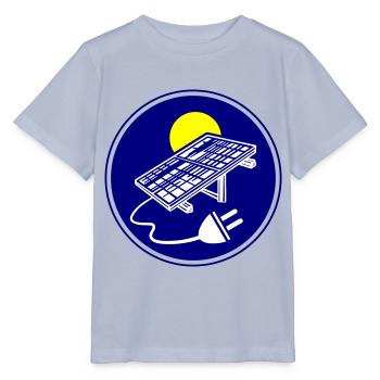 Solar Energie Photovoltaik Anlage Symbol - Stanley/Stella Kinder T-Shirt MINI CREATOR  - Lavendel-Violett - Vorne - Braiden (125cm)