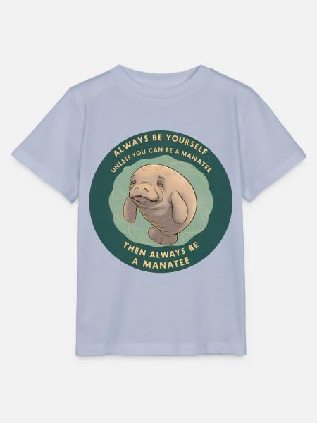 Sei Du selbst oder sei ein Manatee Lebensweisheit - Stanley/Stella Kinder T-Shirt MINI CREATOR - Lavendel-Violett