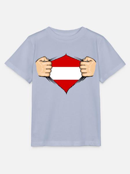 Österreich Flagge Design - Stanley/Stella Kinder T-Shirt MINI CREATOR - Lavendel-Violett