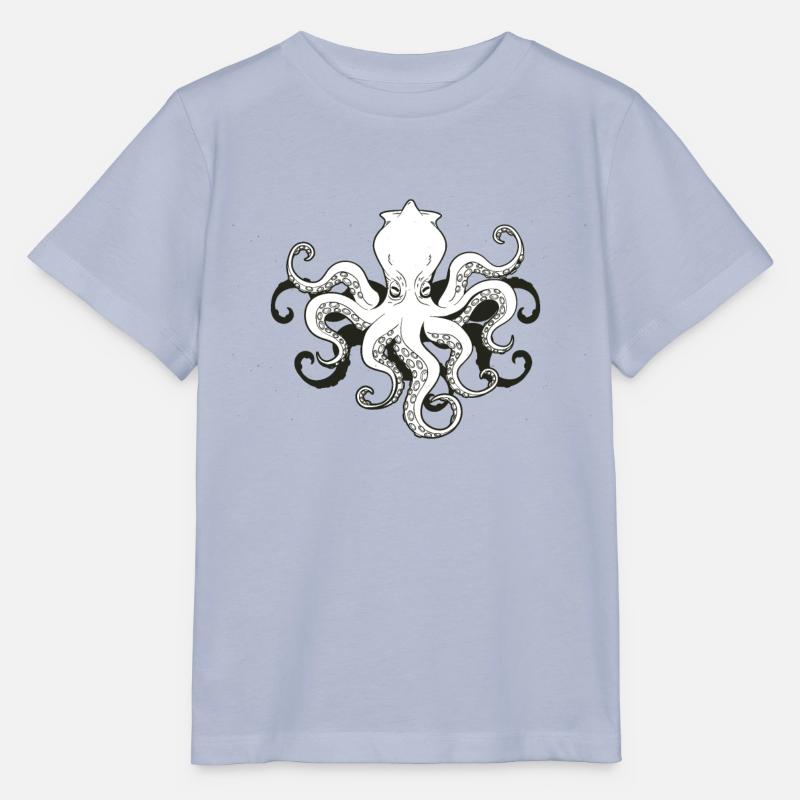 Comic Krake - Stanley/Stella Kinder T-Shirt MINI CREATOR  - Lavendel-Violett